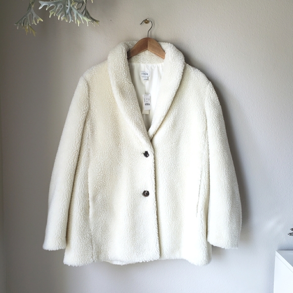 J. Crew Jackets & Blazers - SOLD J. Crew | Faux Fur Teddy Coat